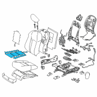 OEM 2018 Lexus RX450h Heater Assembly, Seat Diagram - 87510-0E281