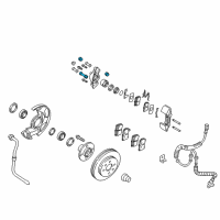 OEM 2001 Kia Rio Boot Kit-Slide Pin Diagram - 0K30A3325Z