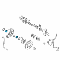 OEM 2002 Kia Rio Front Wheel Bearing Diagram - 51720FD000