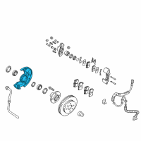 OEM 2002 Kia Rio Splash Shield Left Diagram - MDX5033271