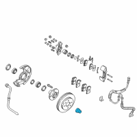 OEM Kia Rio Nut-Lock Diagram - MD06Y33042