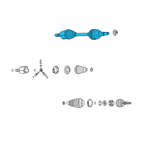 OEM 2005 Saturn Vue Front Wheel Drive Shaft Assembly Diagram - 15836779