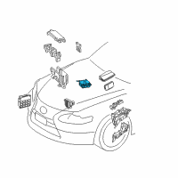 OEM 2022 Lexus LC500h Computer Assembly, Power Diagram - 89650-24240