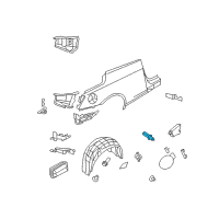 OEM 2004 Infiniti FX35 Lock & Cable Assy-Gas Filler Opener Diagram - 78826-CA01B