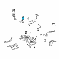 OEM Lexus GS400 Fuel Pump Assembly Diagram - 23221-46120
