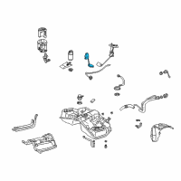 OEM 2002 Lexus IS300 Gage Assy, Fuel Sender Diagram - 83320-51010