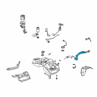 OEM 2003 Lexus IS300 Pipe Sub-Assy, Fuel Tank Filler Diagram - 77201-53040