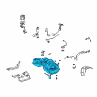OEM Lexus IS F Fuel Tank Assembly Diagram - 77001-53031