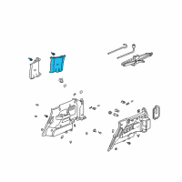 OEM 2003 Honda Pilot Garnish Assy., R. RR. Pillar *G50L* (LIGHT FERN) Diagram - 84141-S9V-A01ZA