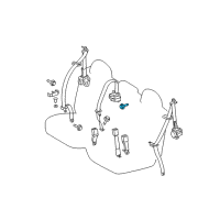 OEM Toyota Door Check Bolt Diagram - 90105-A0082