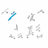 OEM 2018 Lincoln MKX Windshield Pillar Trim Diagram - FA1Z-5803599-BM