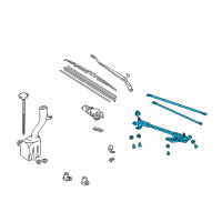 OEM 1999 Honda CR-V Link, FR. Wiper Diagram - 76530-S10-A01