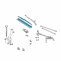 OEM 1990 Honda Prelude Blade, Windshield Wiper (Driver Side) Diagram - 76620-SH2-A02