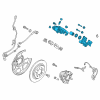 OEM Kia Brake Assembly-Rear Wheel Diagram - 58230A8500