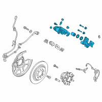 OEM 2020 Kia Optima Brake Assembly-Rear Wheel Diagram - 58230A8500