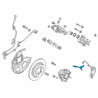 OEM 2015 Hyundai Sonata Hose-Brake Rear, LH Diagram - 58737-C1500