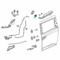 OEM Honda Odyssey Female, R. Slide Door Center Roller Diagram - 72522-TK8-A01