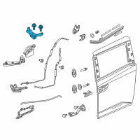 OEM Honda Odyssey Roller Assy., L. Slide Door (Upper) Diagram - 72550-TK8-A01