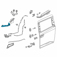 OEM 2017 Honda Odyssey Base, L. Slide Door Roller (Lower) Diagram - 72575-TK8-A01