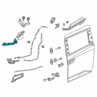 OEM Honda Base, L. Slide Door Roller (Lower) Diagram - 72575-TK8-A01