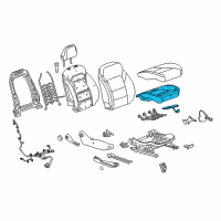 OEM 2018 GMC Acadia Seat Cushion Pad Diagram - 84572330