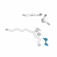 OEM 2007 Honda Accord Link, Left Front Stabilizer Diagram - 51321-SDA-A05