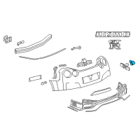 OEM 2022 Infiniti QX80 Distance Sensor Assembly Diagram - 28438-5ZA0B