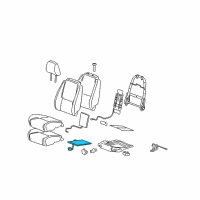 OEM 2008 Pontiac Torrent Seat Cushion Heater Diagram - 19150203