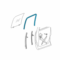 OEM 2007 Dodge Ram 1500 Seal-Door Diagram - 55277026AD