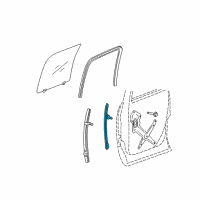 OEM 2008 Dodge Ram 2500 Channel-Rear Door Front Diagram - 55277116AA