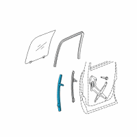 OEM 2008 Dodge Ram 3500 Channel-Rear Door Glass Diagram - 55276115AE