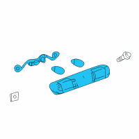 OEM Lamp Asm-High Mount Stop & Cargo Diagram - 25890530