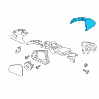 OEM 2017 Ford Mustang Mirror Cover Diagram - FR3Z-17D743-BAPTM