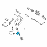 OEM BMW Ignition Lock Cylinder Diagram - 32321094665