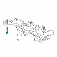 OEM 2017 Chevrolet Malibu Suspension Crossmember Bolt Diagram - 11549176