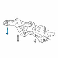 OEM Buick Regal TourX Suspension Crossmember Bolt Diagram - 11549176