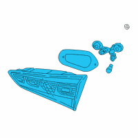 OEM 2017 Hyundai Tucson Lamp Assembly-Rear Combination Inside, RH Diagram - 92404-D3130