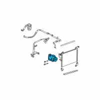 OEM 2006 Chevrolet Trailblazer Compressor Assembly Diagram - 25825339