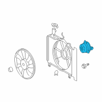 OEM Toyota RAV4 Fan Motor Diagram - 16363-0D110