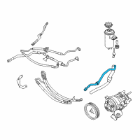 OEM BMW 760i Radiator Return Line Diagram - 32-41-6-760-490