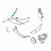 OEM 2006 BMW 760Li Dynamic Drive Return Pipe Diagram - 32-41-6-760-492