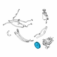 OEM 2005 BMW 760Li Pulley Diagram - 32-42-7-529-221