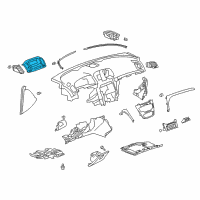 OEM Vent Panel Diagram - 22928787