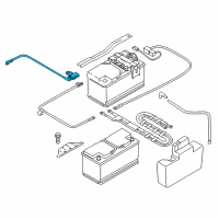 OEM BMW X1 Negative Battery Cable Diagram - 61-12-7-618-677