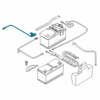 OEM 2013 BMW X1 Negative Battery Cable Diagram - 61-12-7-618-677