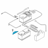 OEM BMW 325iX Battery Holder Diagram - 61-21-7-631-587