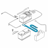 OEM 2014 BMW X1 Positive Battery Lead Cable Diagram - 61-12-9-260-955