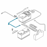 OEM BMW X1 Positive Battery Lead Cable Diagram - 61-12-9-207-521