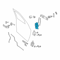 OEM 2014 Jeep Patriot Front Door Latch Right Diagram - 4589422AI