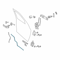 OEM Ram 2500 Link-Outside Handle To Latch Diagram - 55372983AB